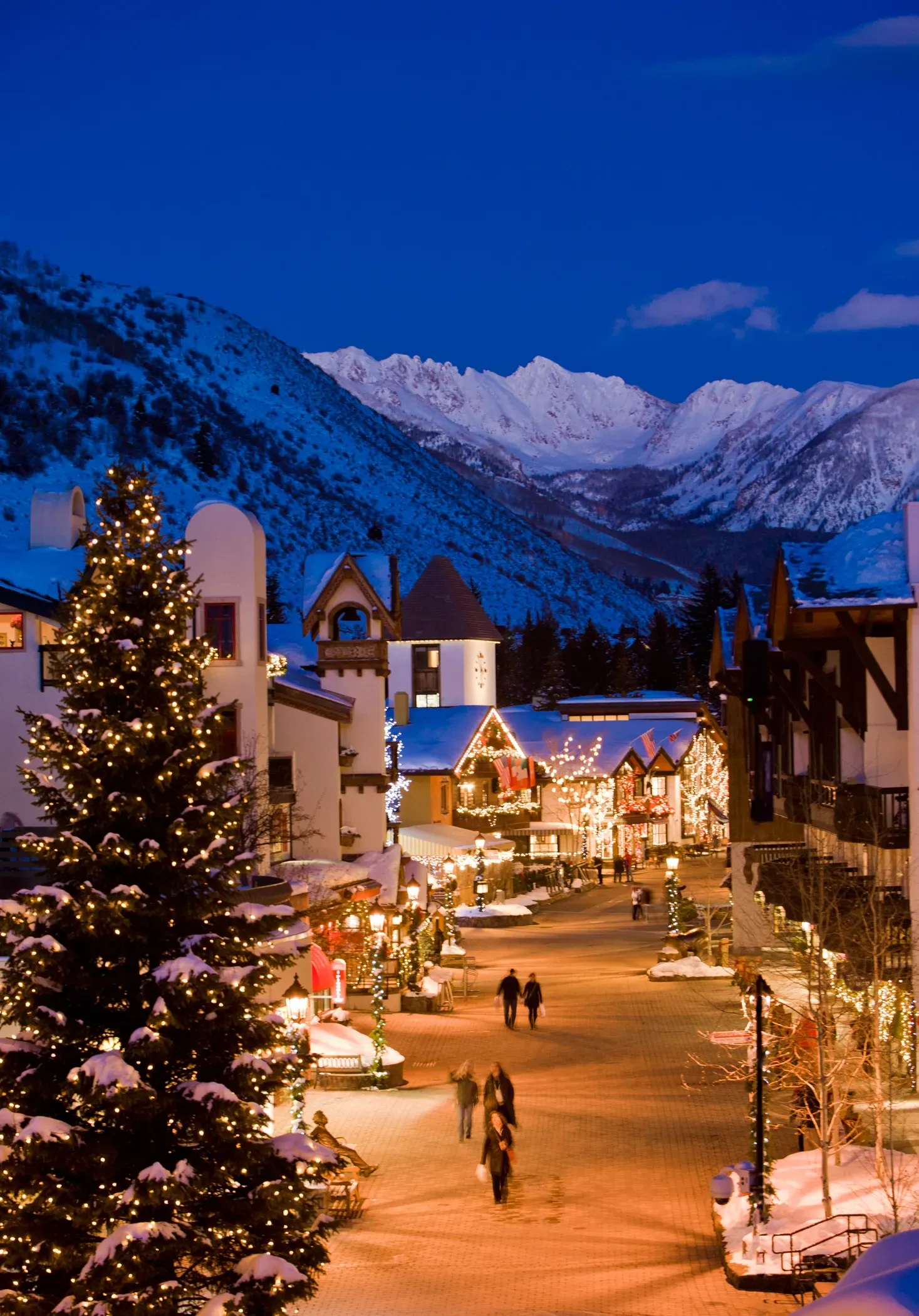 Vail Village in winter